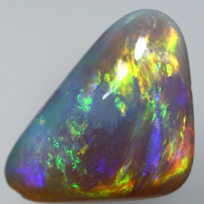 SOLID SEMI BLACK OPAL Large bright rolling flash
